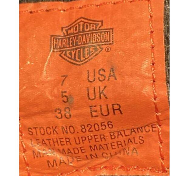 Harley-Davidson Black Leather Kiltie Fringe Boots - Size 7 - Picture 5 of 12